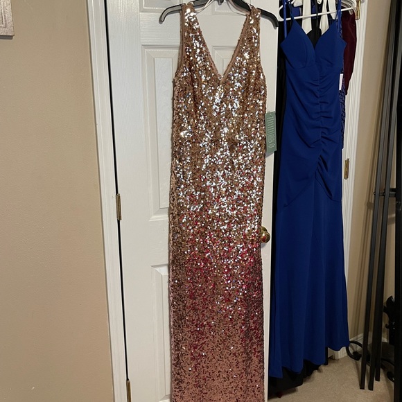 NWT Gold and Rose Gold ombré Formal - Picture 3 of 4